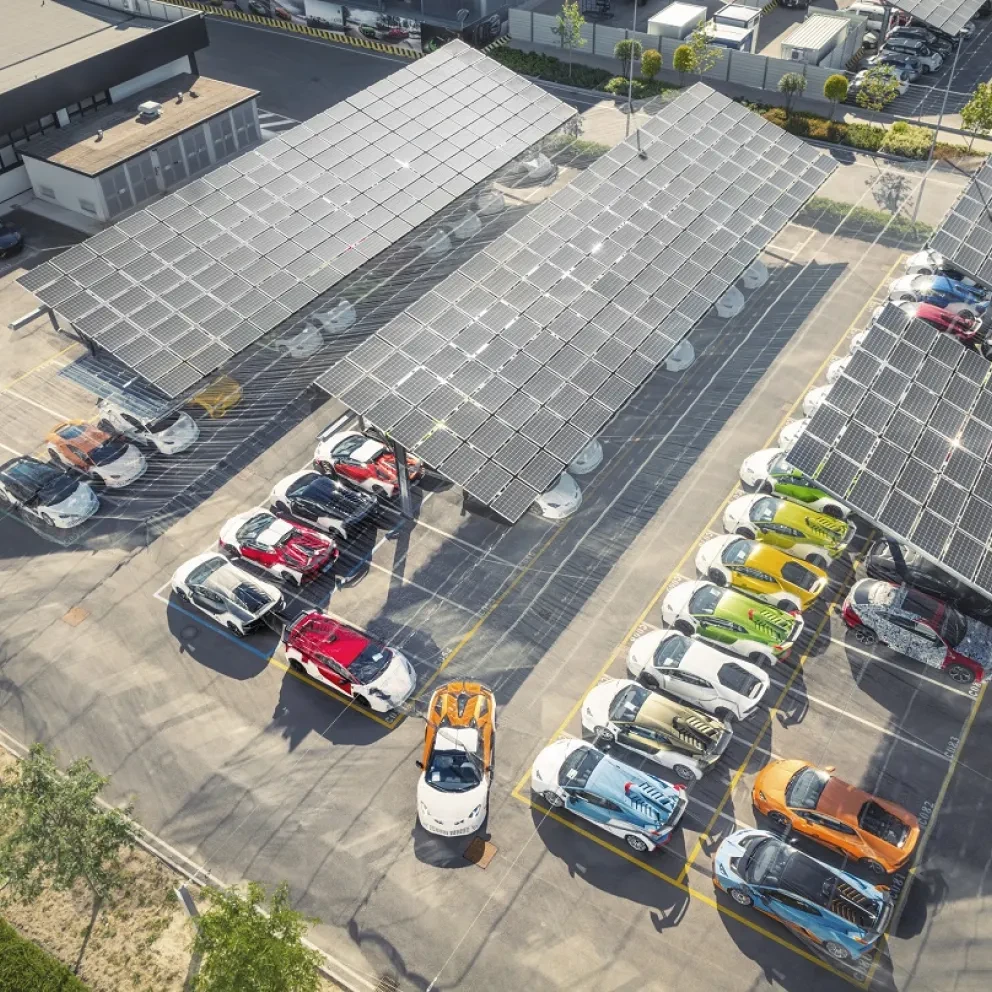 Lamborghini zonnepanelen