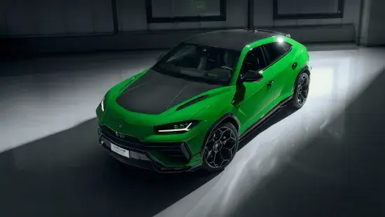 Lamborghini Urus Performante schuin boven aanzicht